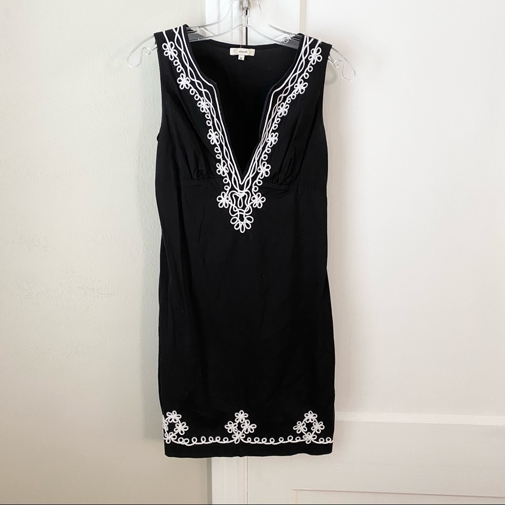 Minuet | Black and White Preppy Dress